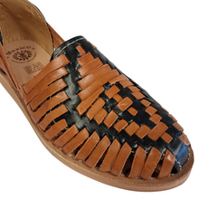 Load image into Gallery viewer, Diamante Negro Women Leather Huarache