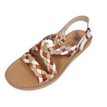 Load image into Gallery viewer, La Santa Women Leather Huarache