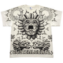 Load image into Gallery viewer, Quetzalcoatl Aztec Graphic Cream Black