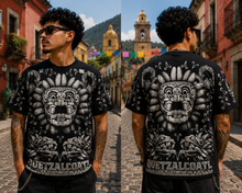Load image into Gallery viewer, Quetzalcoatl Aztec Graphic Back/White