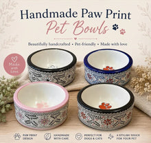 Load image into Gallery viewer, Handcrafted Large Ceramic Dog Bowl