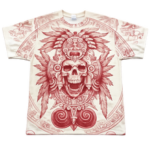 Load image into Gallery viewer, Aztec Skull Graphic T-Shirt – Vintage Cream
