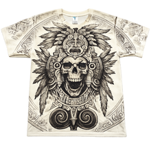 Load image into Gallery viewer, Aztec Skull Graphic T-Shirt – Vintage Cream

