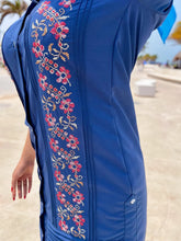 Load image into Gallery viewer, Guayabera Dress Aleli Navy
