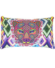 Load image into Gallery viewer, Jaguar Huichol Rectangular Cushion
